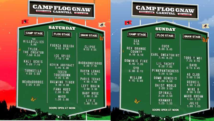 Camp Flog Gnaw Returns With Live Debuts and Lessons setlist.fm